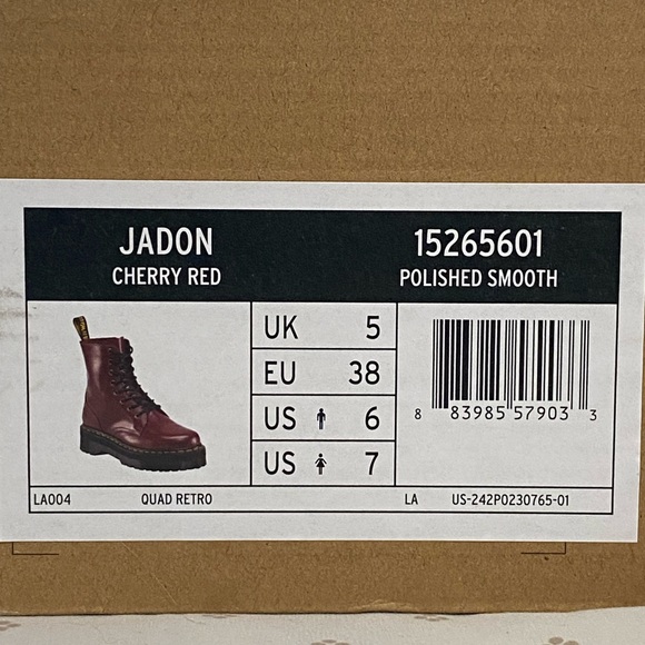 JADON
CHERRY RED
Drr martens - Picture 6 of 6